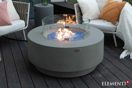 Elementi Colosseo & Nimes Round Fire Table - Viva Alfresco