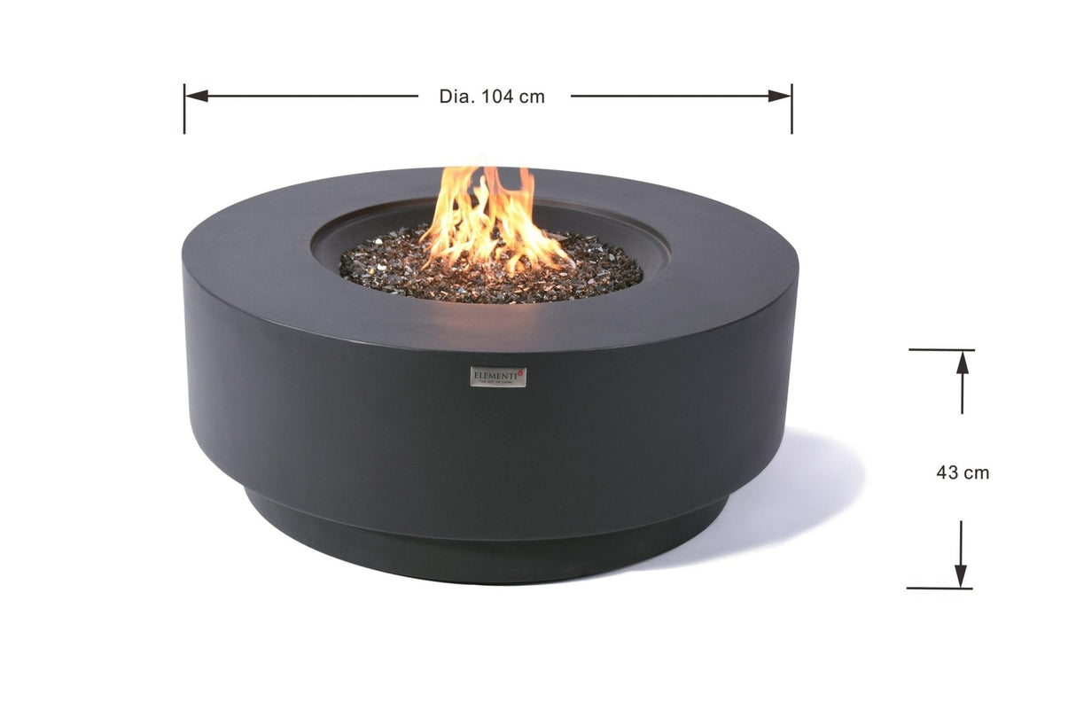 Elementi Colosseo & Nimes Round Fire Table - Viva Alfresco