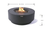 Elementi Colosseo & Nimes Round Fire Table - Viva Alfresco