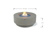 Elementi Colosseo & Nimes Round Fire Table - Viva Alfresco