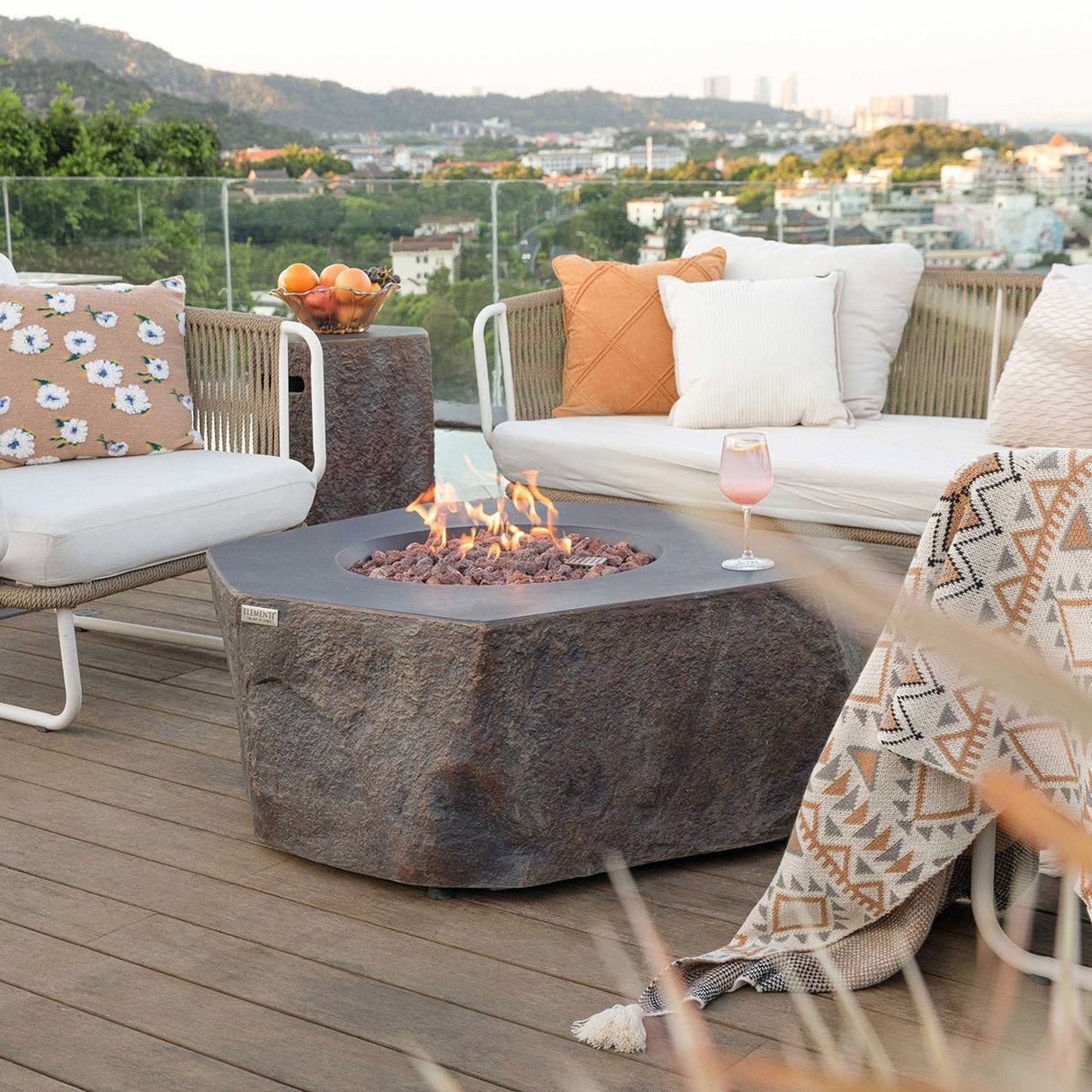 Elementi Columbia Fire Table - Viva Alfresco