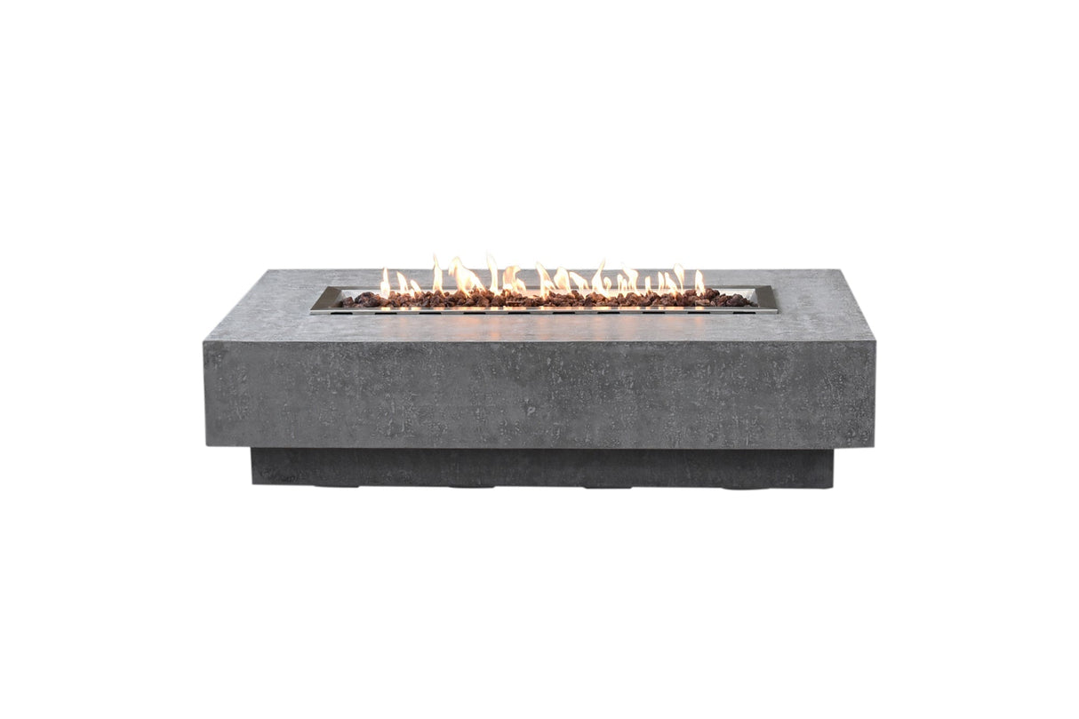 Elementi Hampton Fire Pit Table - Light Gray - Viva Alfresco