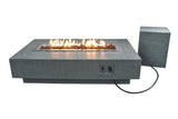 Elementi Hampton Fire Pit Table - Light Gray - Viva Alfresco