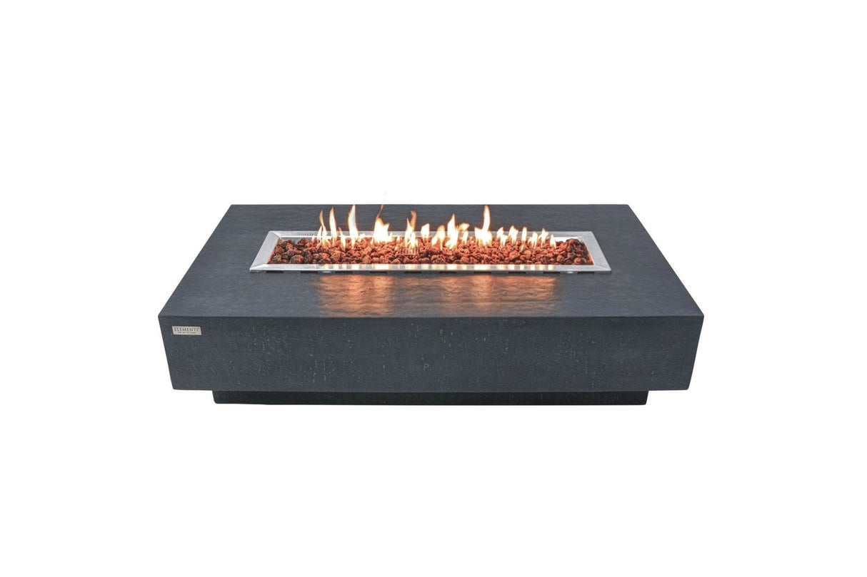 Elementi Hampton Outdoor Fire Table - Dark Gray - Viva Alfresco