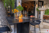 Elementi Koln Marble Porcelain Bar Table - Viva Alfresco