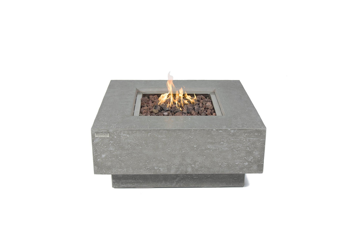 Elementi Manhattan Fire Table - Light Gray - Viva Alfresco