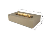 Elementi Meteora, Cape Town, and Colorado Rectangle Sandstone Fire Table - Viva Alfresco