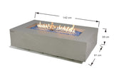 Elementi Meteora, Cape Town, and Colorado Rectangle Sandstone Fire Table - Viva Alfresco