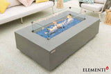 Elementi Meteora, Cape Town, and Colorado Rectangle Sandstone Fire Table - Viva Alfresco