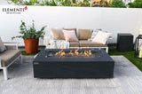 Elementi Meteora, Cape Town, and Colorado Rectangle Sandstone Fire Table - Viva Alfresco