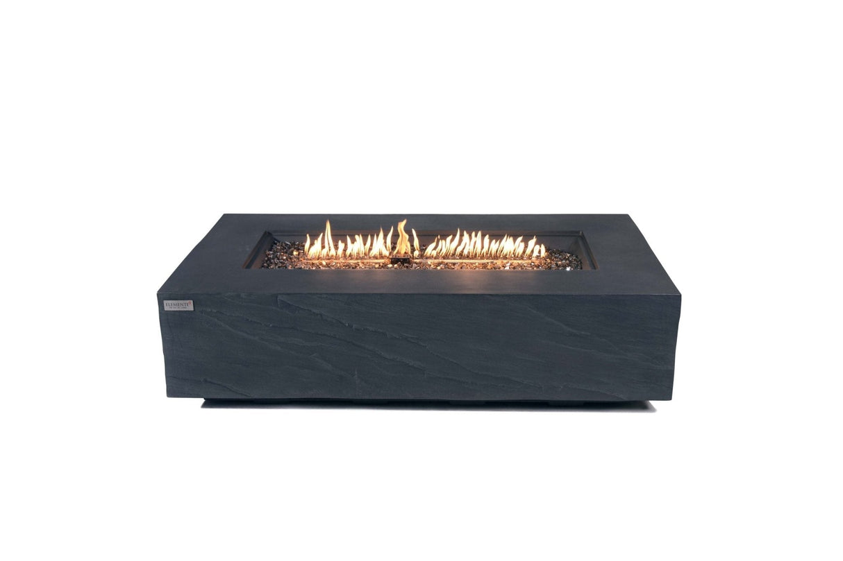 Elementi Meteora, Cape Town, and Colorado Rectangle Sandstone Fire Table - Viva Alfresco