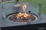 Elementi Metropolis Fire Table - Dark Gray - Viva Alfresco