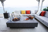 Elementi Metropolis Fire Table - Light Gray - Viva Alfresco