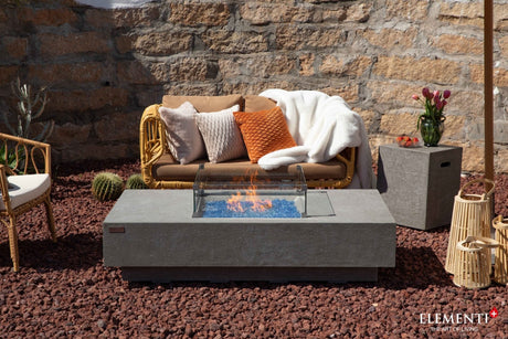 Elementi Monte Carlo & Cannes Carlo Rectangle Fire Table - Viva Alfresco