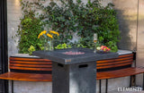 Elementi Montreal Propane Fire Pit Bar Table - Dark Gray - Viva Alfresco