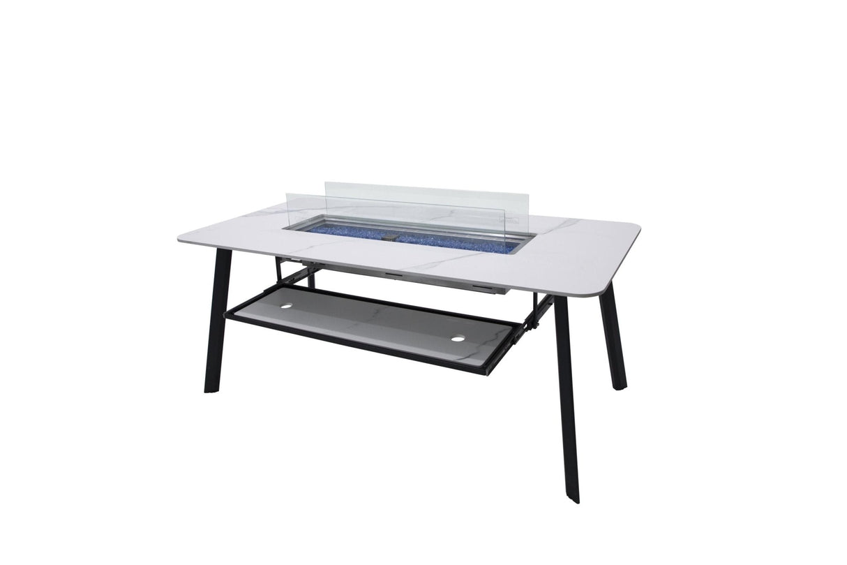 Elementi Oslo Marble Porcelain Dining Table - Viva Alfresco