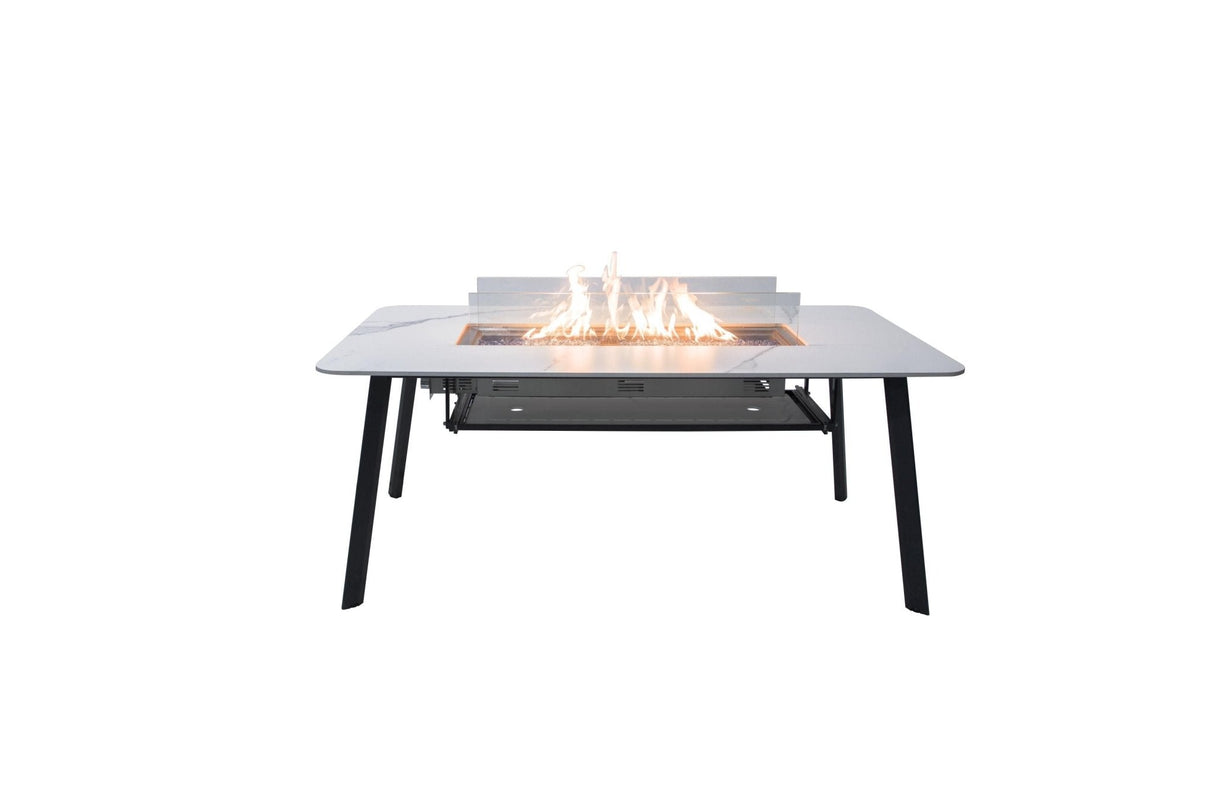 Elementi Oslo Marble Porcelain Dining Table - Viva Alfresco