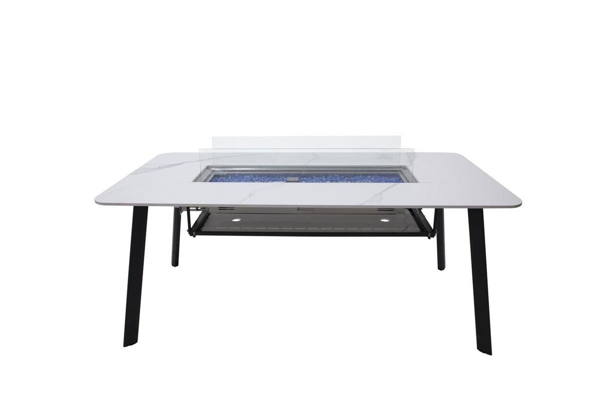 Elementi Oslo Marble Porcelain Dining Table - Viva Alfresco