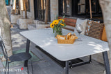 Elementi Oslo Marble Porcelain Dining Table - Viva Alfresco