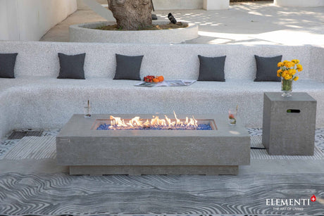 Elementi Riviera & Positano Rectangle Fire Table - Viva Alfresco