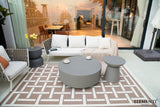 Elementi Rome 40" Round Concrete Coffee Table - Viva Alfresco