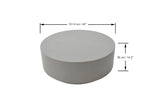 Elementi Rome 40" Round Concrete Coffee Table - Viva Alfresco