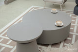 Elementi Rome 40" Round Concrete Coffee Table - Viva Alfresco