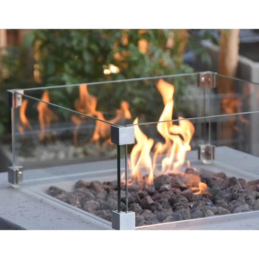 Elementi Rova Fire Table Wind Screen - Viva Alfresco