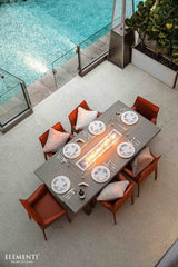 Elementi Sonoma Dining Fire Pit Table - Viva Alfresco