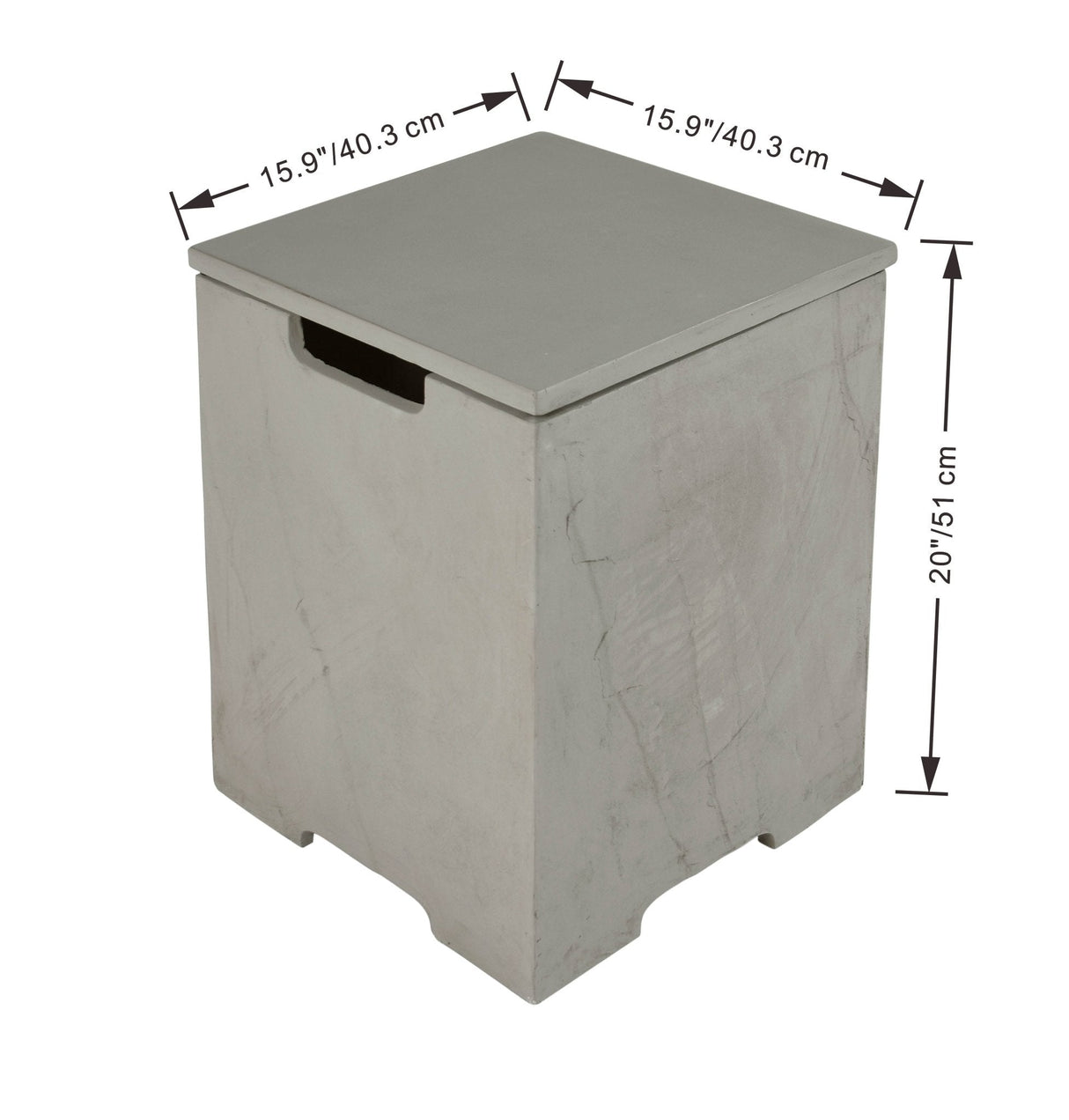 Elementi Square Tank Cover - ONB403 - Viva Alfresco