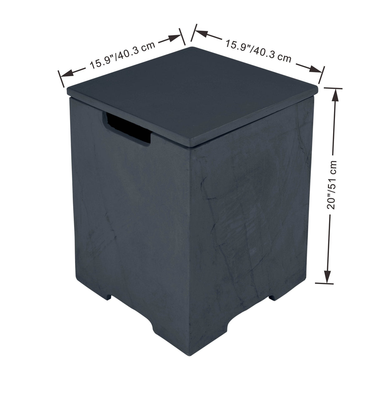 Elementi Square Tank Cover - ONB403 - Viva Alfresco