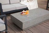 Elementi Tevere L60" Rectangular Concrete Coffee Table - Viva Alfresco