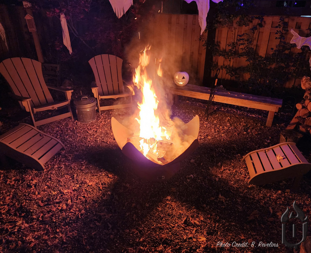 "Fire Flower" Fire Bowl (Made In USA) - Viva Alfresco