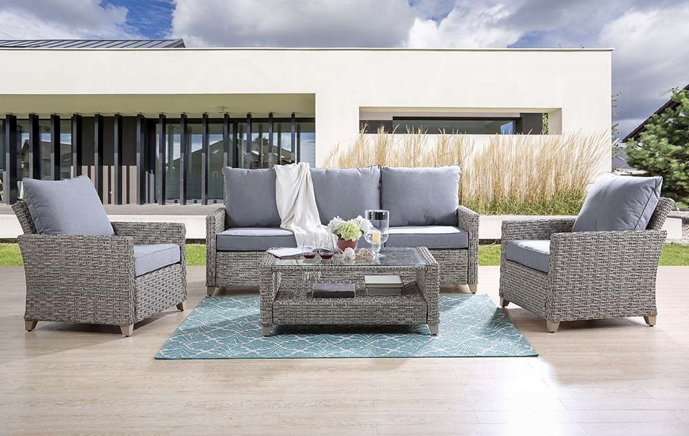 Greeley 4PC Pack Patio Sofa Set - Viva Alfresco