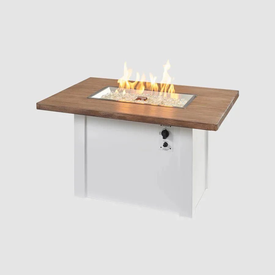 Havenwood Rectangular Gas Fire Pit Table - Viva Alfresco