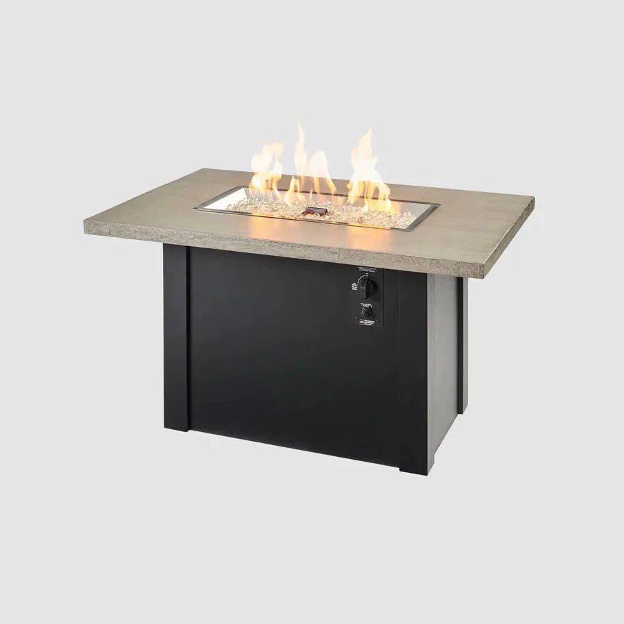 Havenwood Rectangular Gas Fire Pit Table - Viva Alfresco