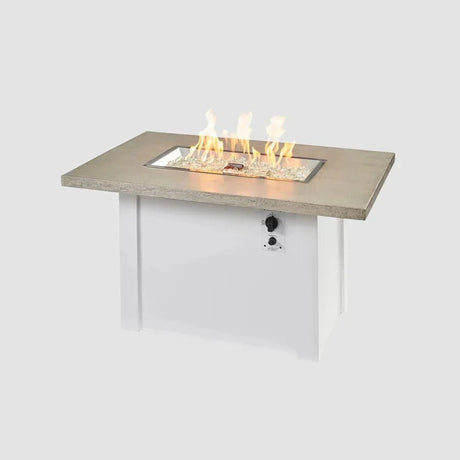 Havenwood Rectangular Gas Fire Pit Table - Viva Alfresco