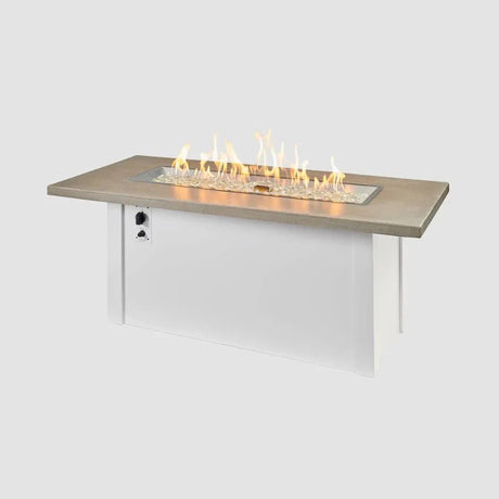 Havenwood Rectangular Gas Fire Pit Table - Viva Alfresco