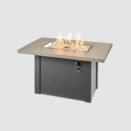 Havenwood Rectangular Gas Fire Pit Table - Viva Alfresco