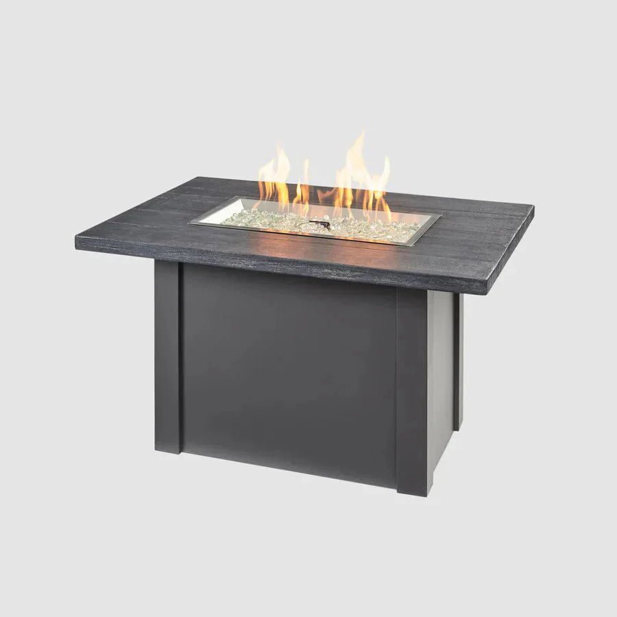 Havenwood Rectangular Gas Fire Pit Table - Viva Alfresco