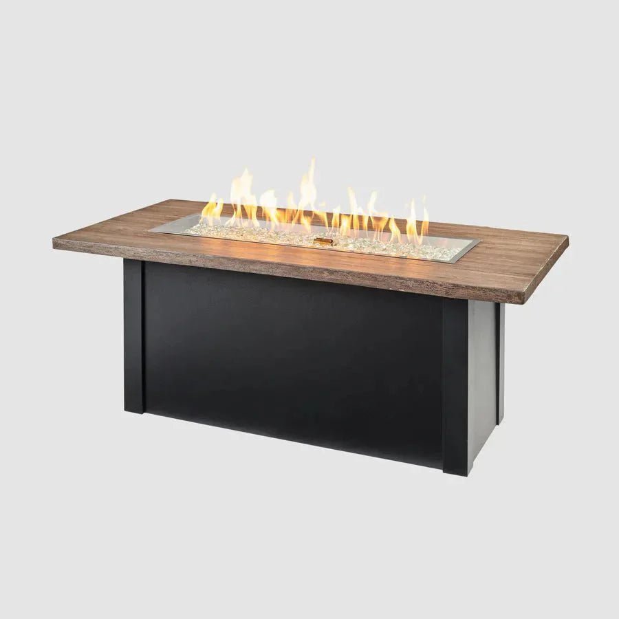 Havenwood Rectangular Gas Fire Pit Table - Viva Alfresco