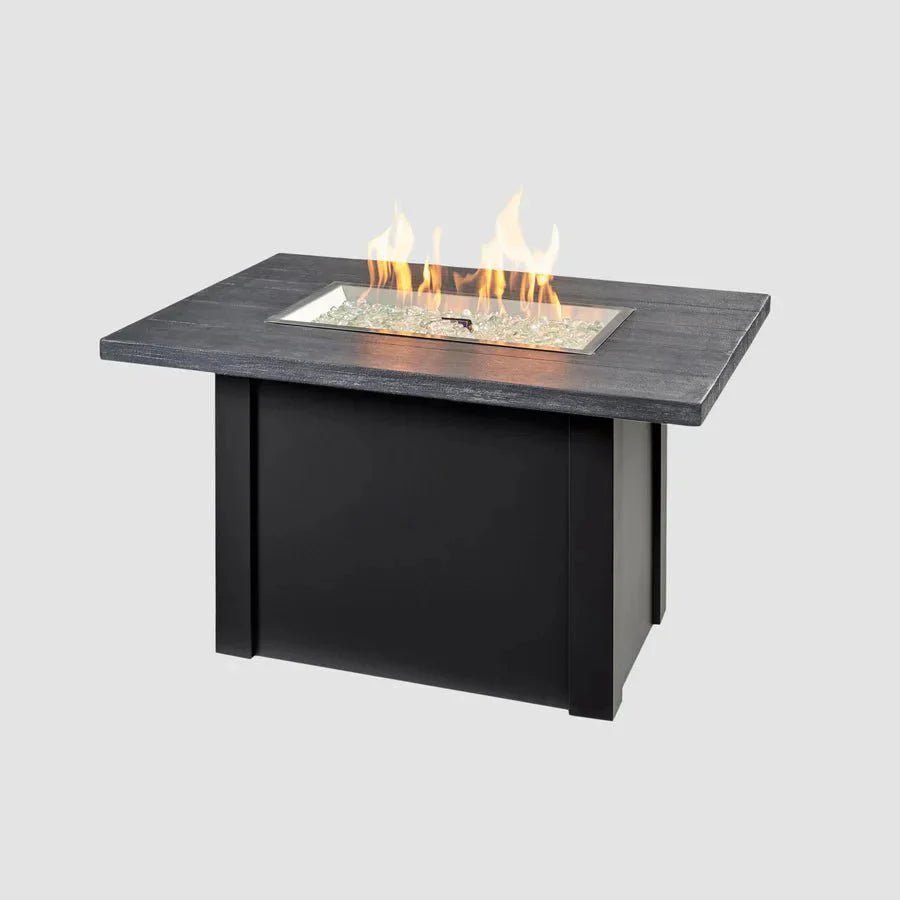 Havenwood Rectangular Gas Fire Pit Table - Viva Alfresco