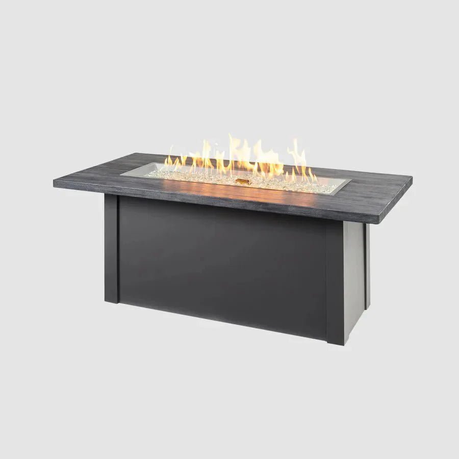 Havenwood Rectangular Gas Fire Pit Table - Viva Alfresco