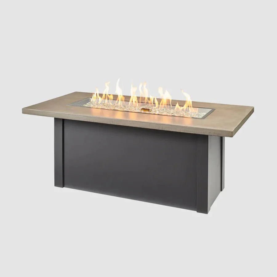 Havenwood Rectangular Gas Fire Pit Table - Viva Alfresco