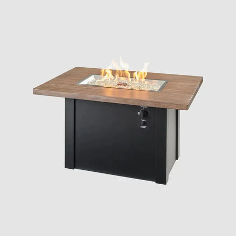 Havenwood Rectangular Gas Fire Pit Table - Viva Alfresco