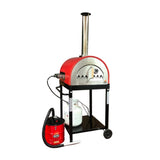 Hybrid 25" Dual Fueled Pizza Oven With Gas Attachment - Wood and Gas Powered - Viva Alfresco