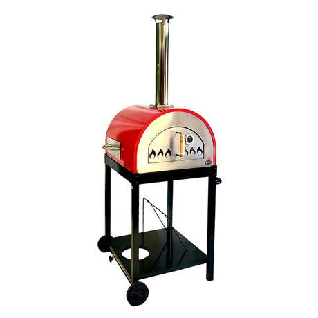 Hybrid 25" Dual Fueled Pizza Oven With Gas Attachment - Wood and Gas Powered - Viva Alfresco