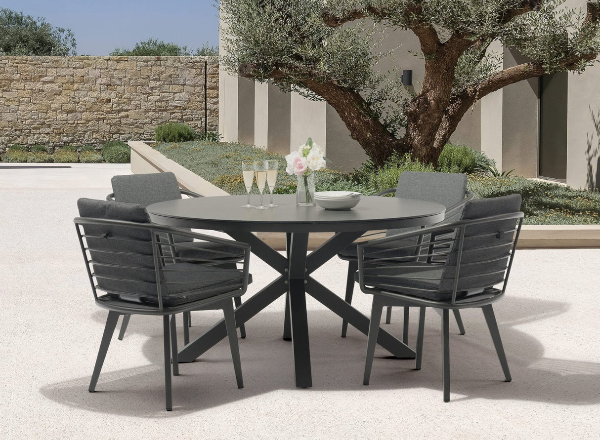 Kassey Round Outdoor Dining Table - Viva Alfresco