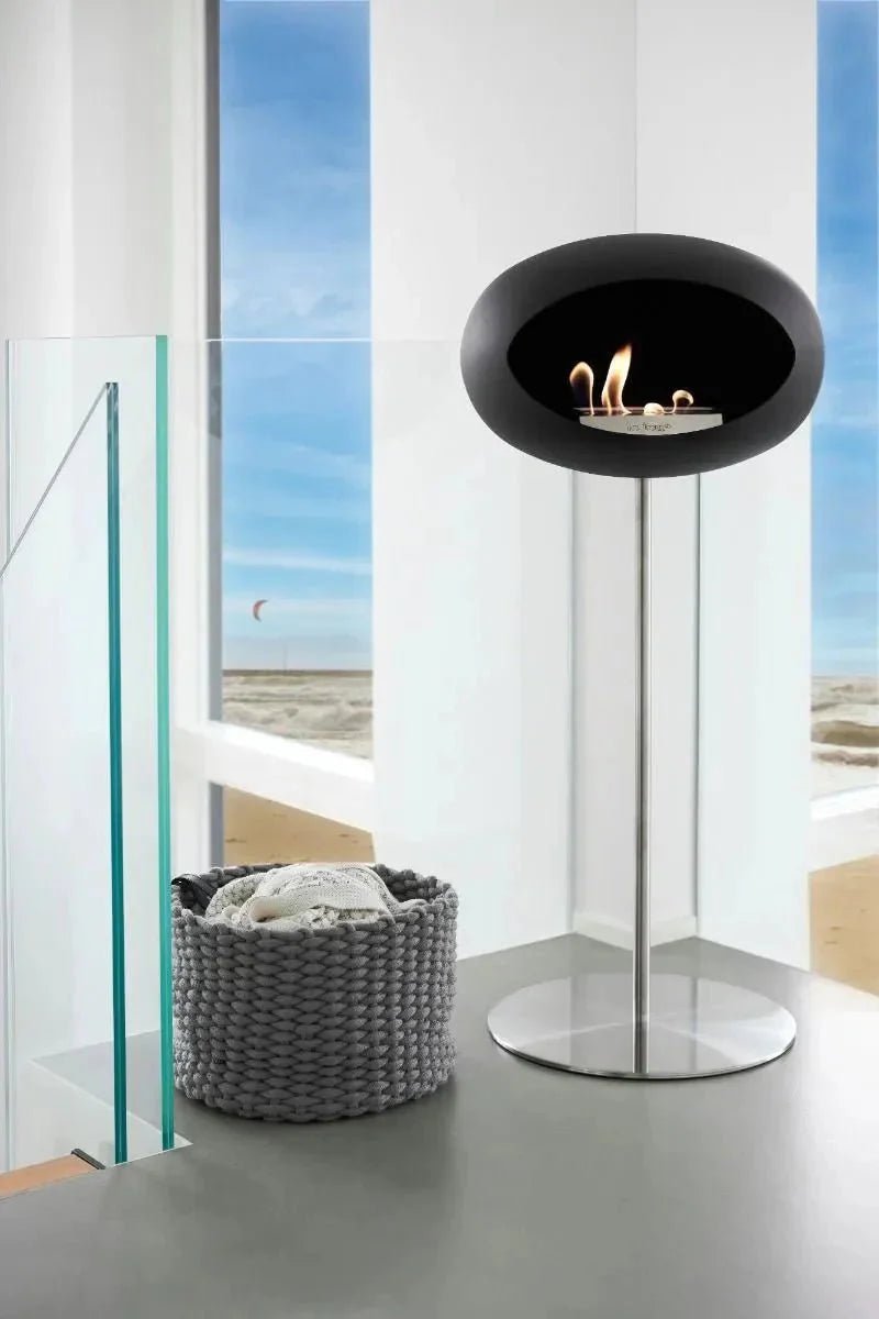 Le Feu - Dome Black Ground Steel High Pole - Fireplace - Viva Alfresco