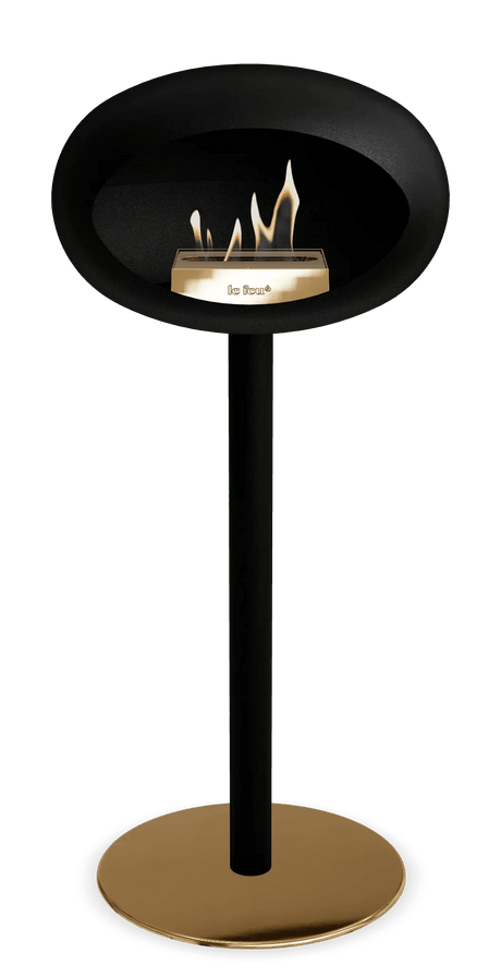 Le Feu - Dome Black Ground Steel High Pole - Fireplace - Viva Alfresco